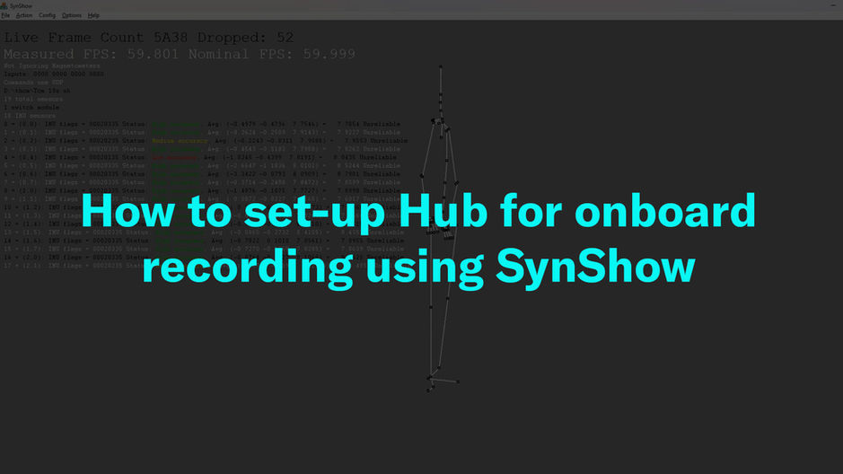 How to set-up Hub for onboard recording in SynShow